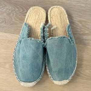 Aéropostale Denim Espadrille Mules / Slip-On Flats – Size 8